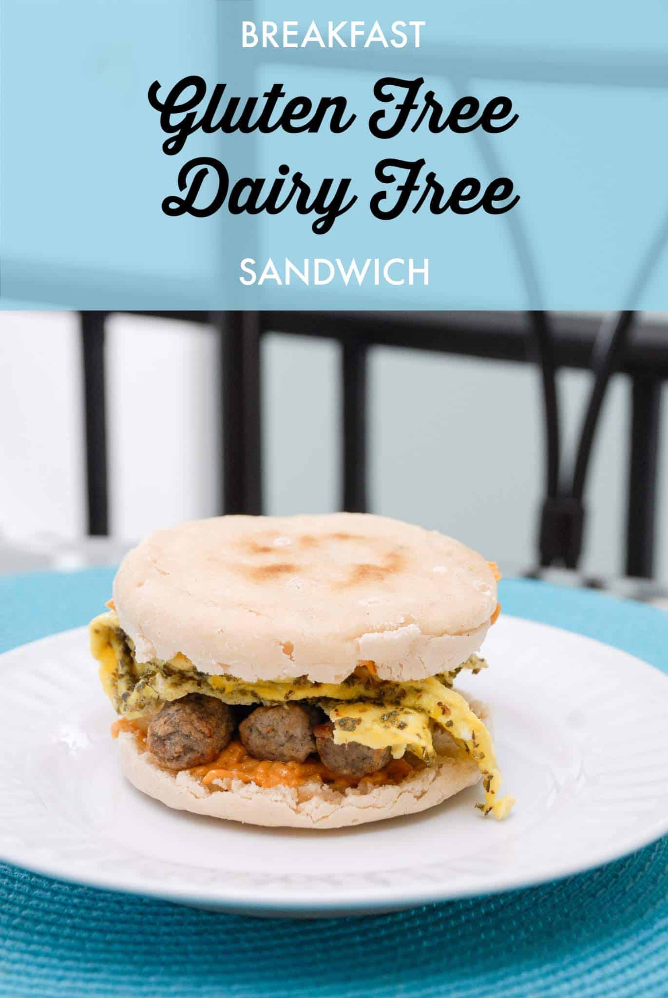 Gluten and dairy free breakfast sandwich