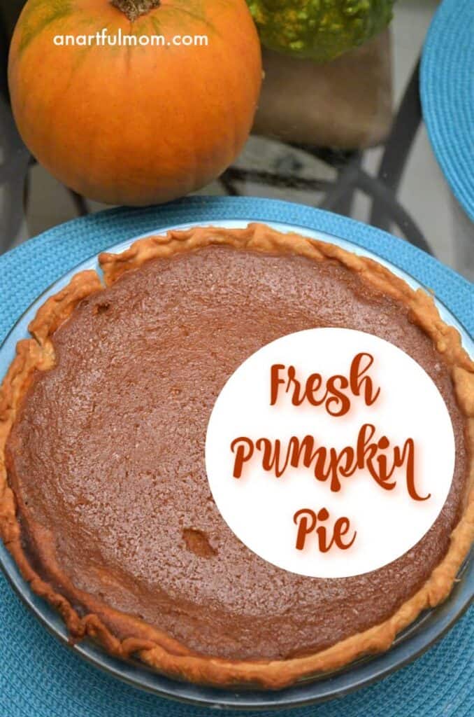 We Did It!  Fresh Pumpkin Pie