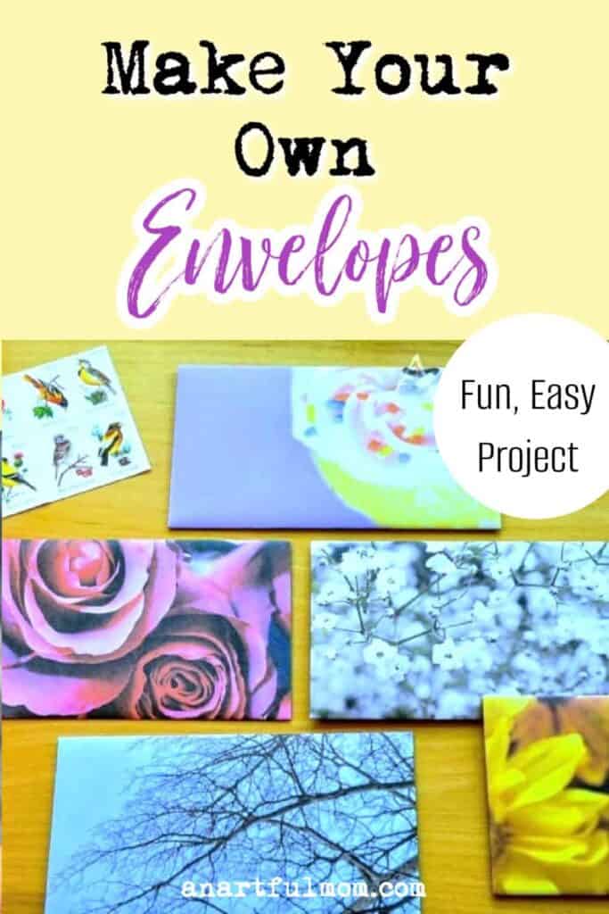 How to Make Envelopes with Scrapbook Paper (or Magazines, or Calendars…)