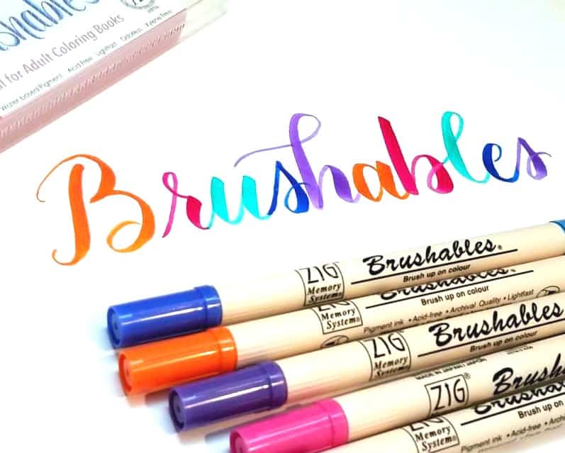 The best markers for brush lettering