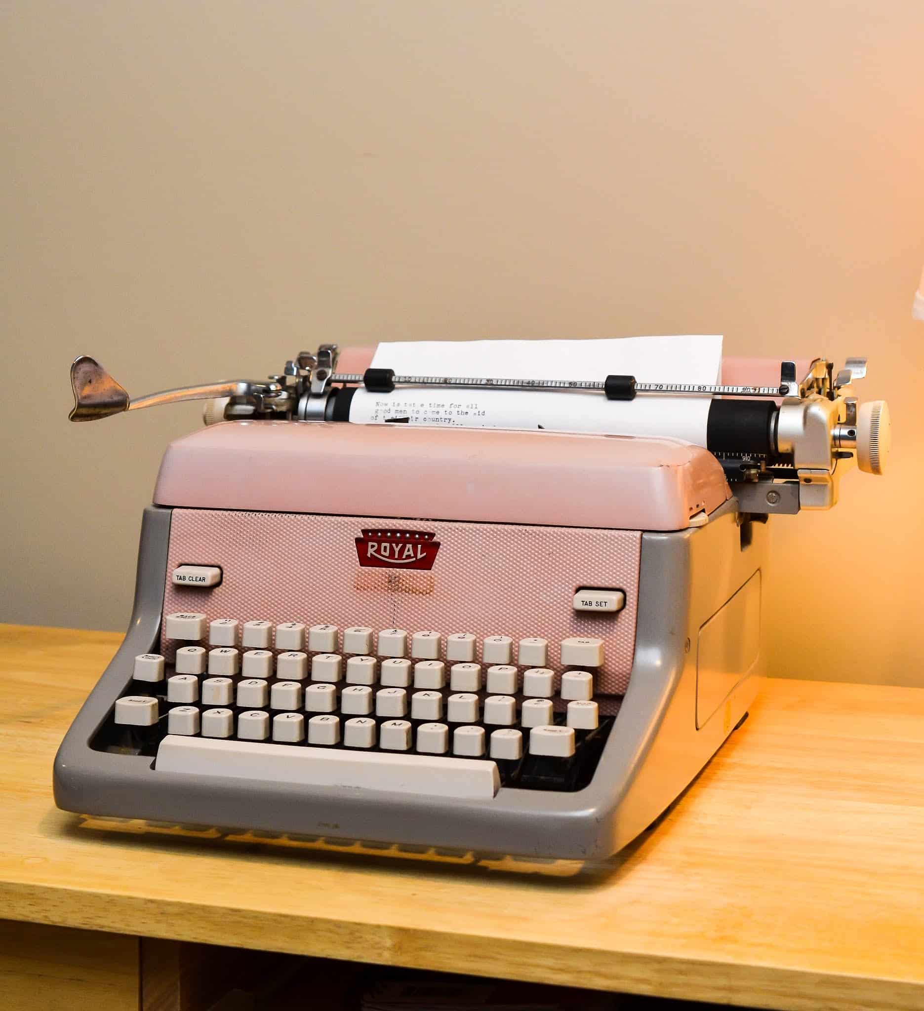 A Pink Typewriter (and Why You Should Get One)