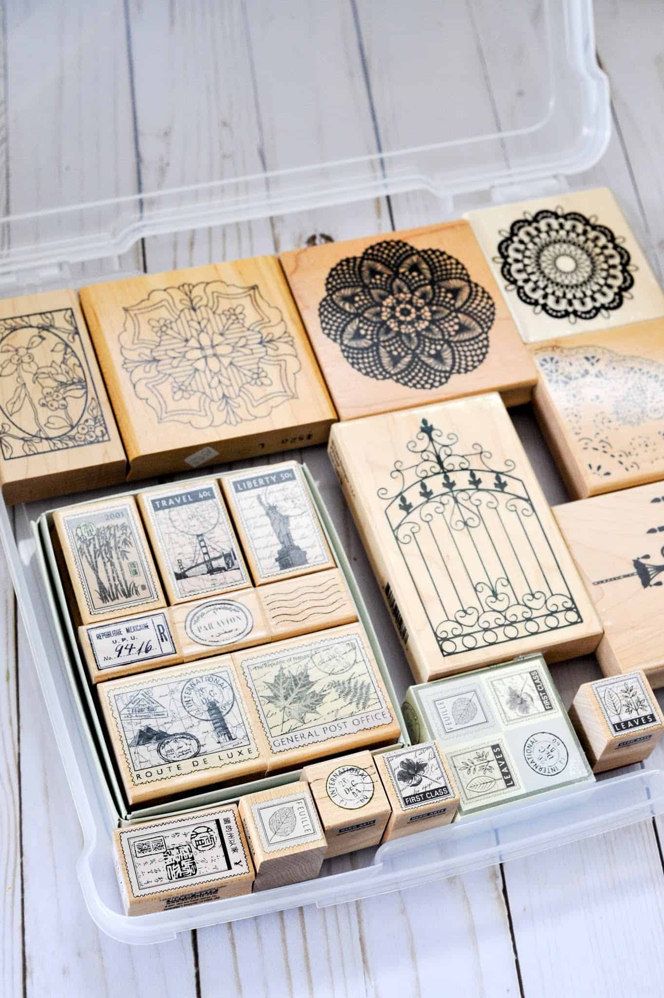 Rubber stamp case