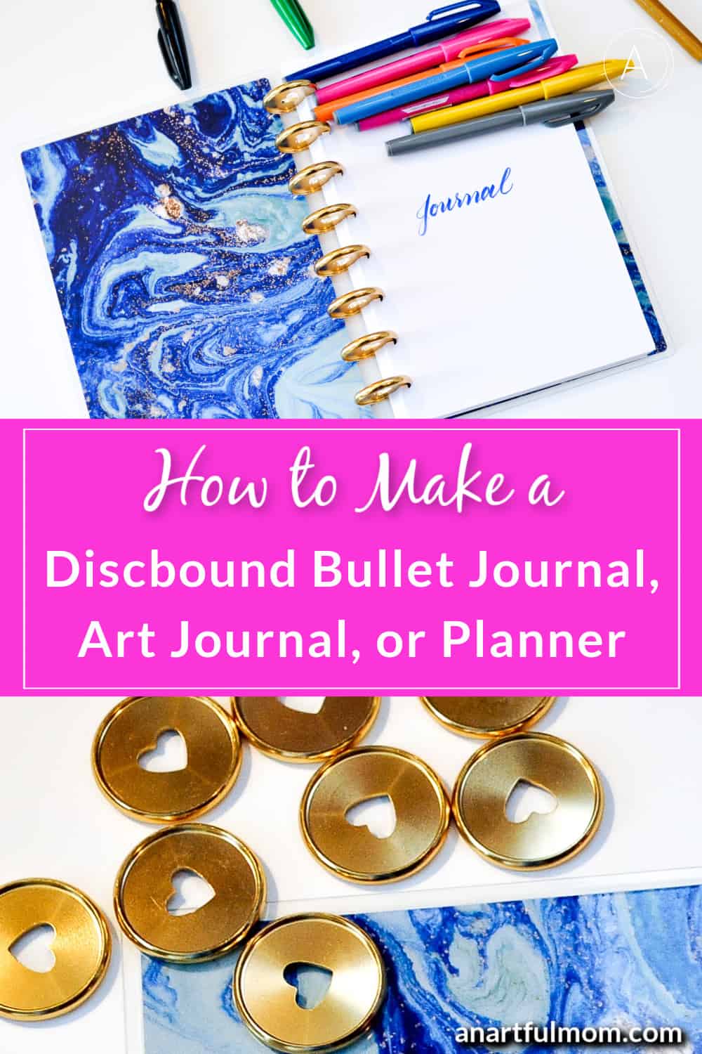 How to Make a Discbound Notebook  (Art Journal, Bullet Journal, Planner, Etc.)