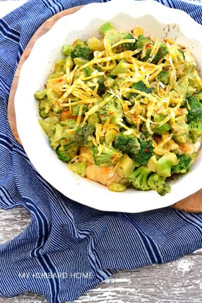 cheesy biscuit and chicken broccoli baked casserole