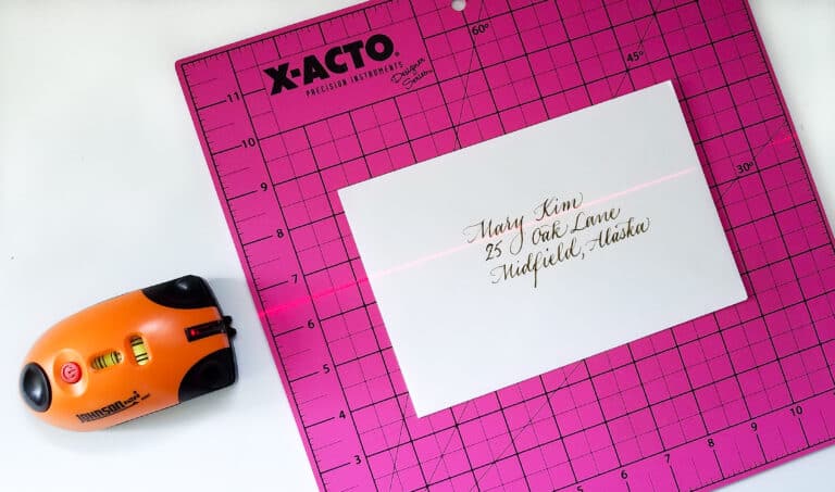 How to use a Laser Level for Calligraphy
