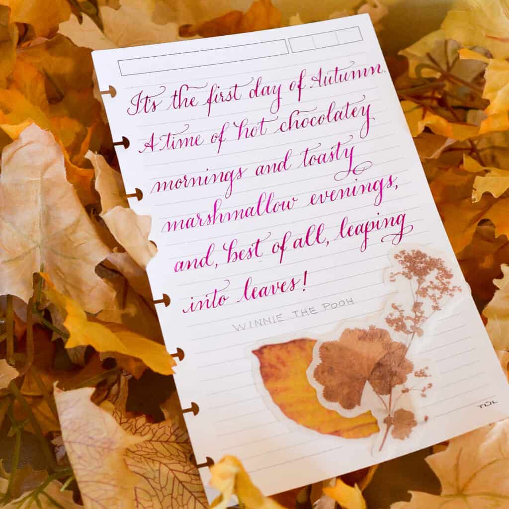 fall quote from Winnie the Pooh