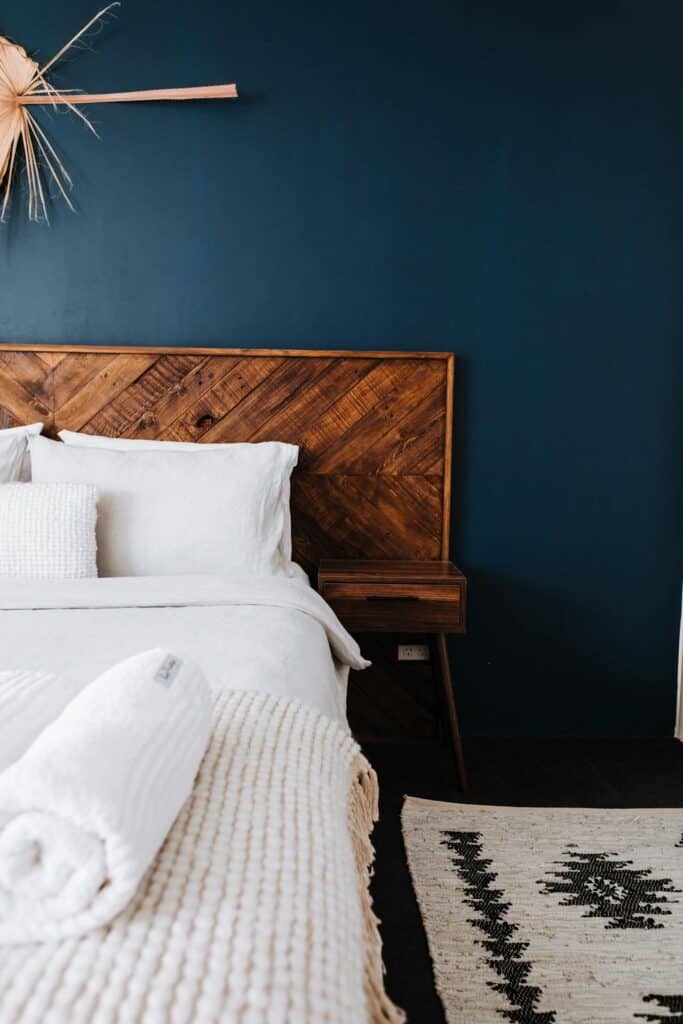 a pop of color on the wall