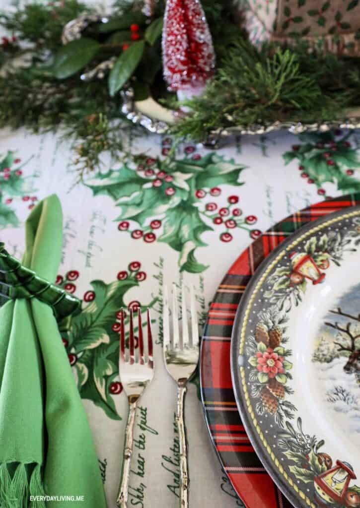 Christmas tablescape