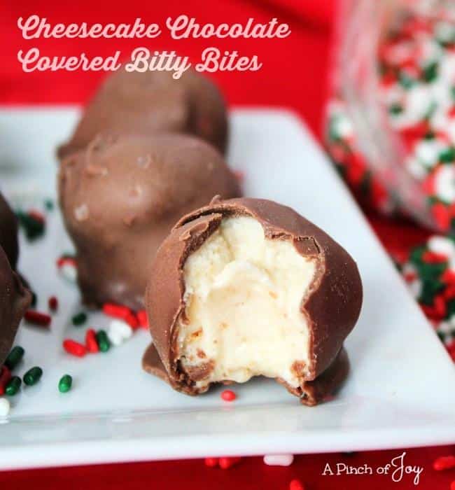 cheesecake chocolate covered bitty bites