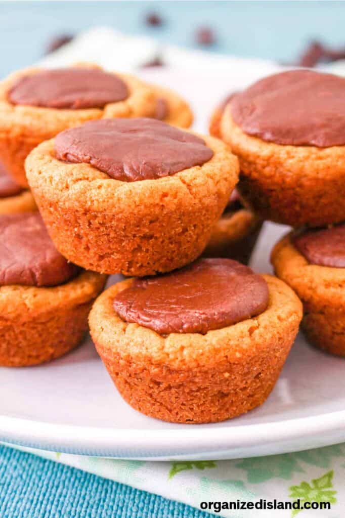 chocolate filled peanut butter cookies