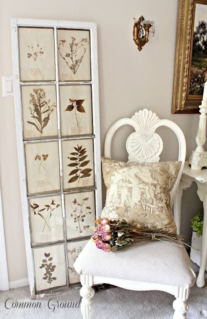 vintage botanical book decor