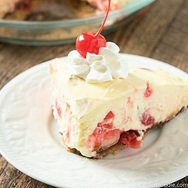 cherry almond mousse pie