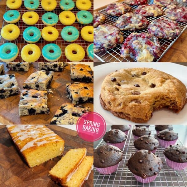 baked goods collage