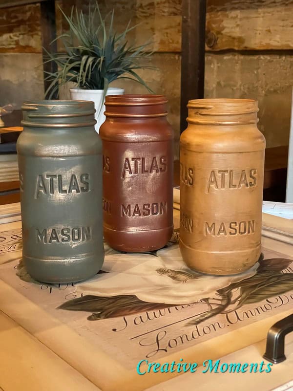 fall mason jar vases