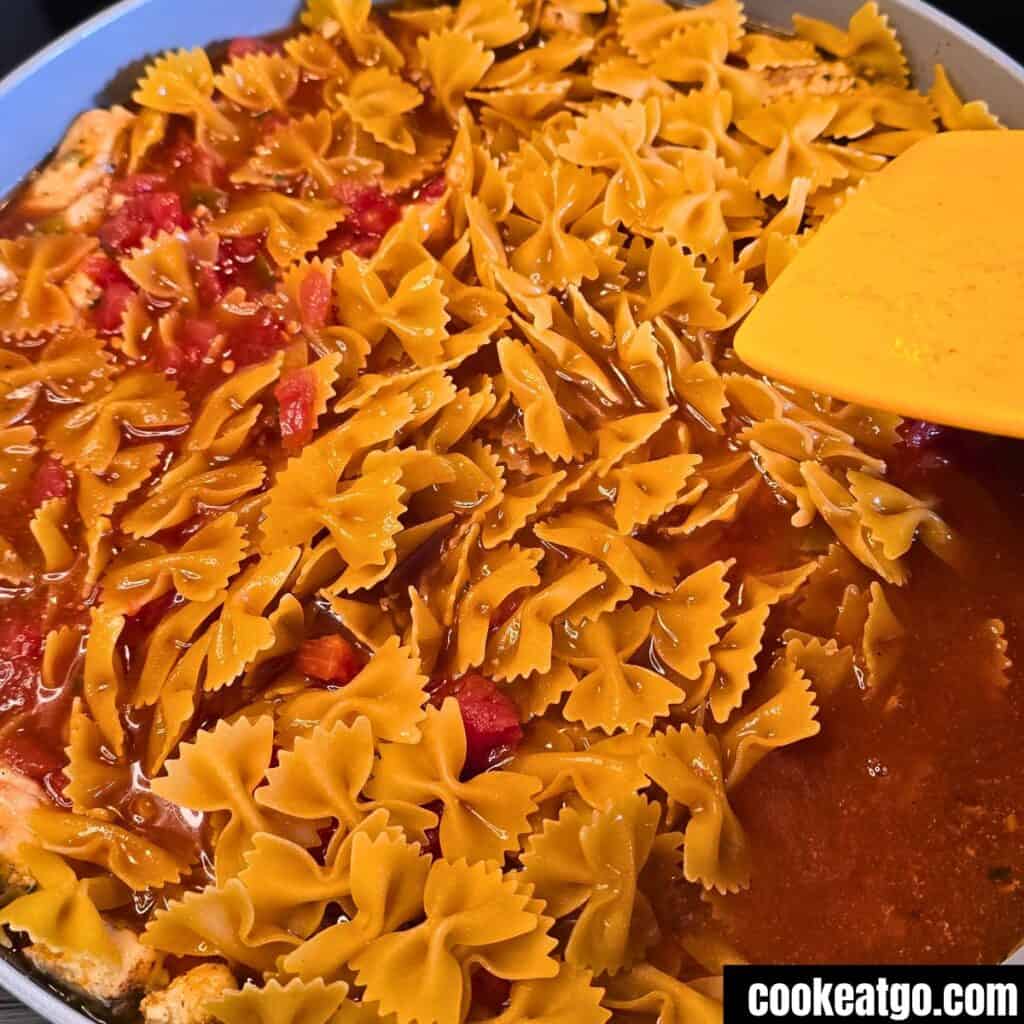 high protein chicken pasta