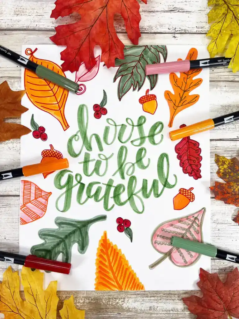 choose to be grateful printable